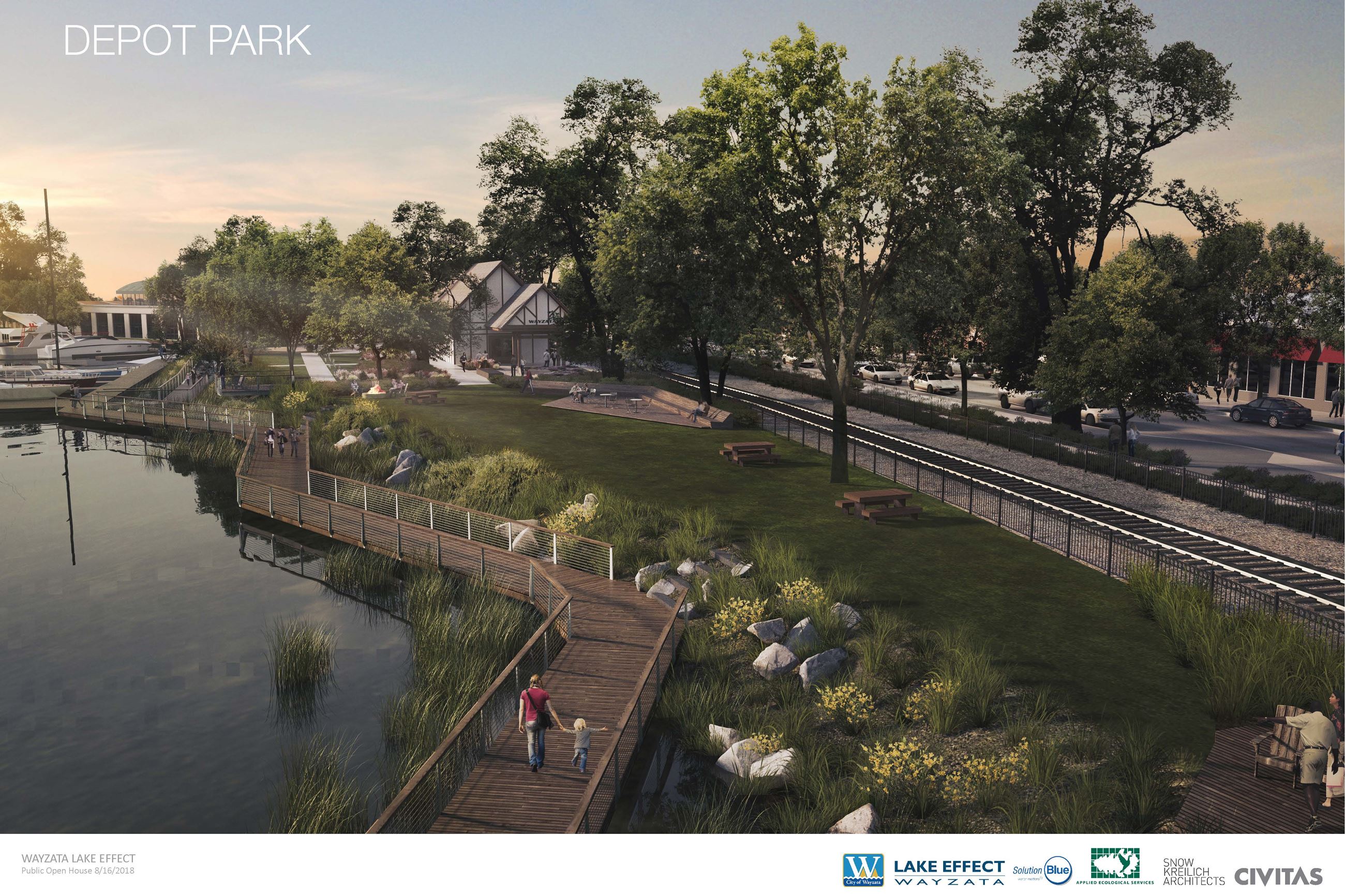 Walking Area at Depot Park